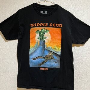 Trippie Redd MBM T-Shirt: Medium | 100% Cotton | Black & Orange | 1400